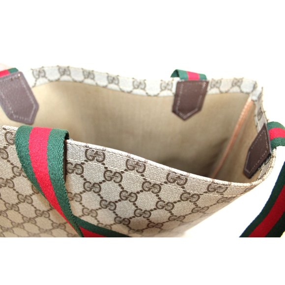 Gucci Vintage Sherry Line GG Coated Canvas Tote Bag - Picture 11 of 11
